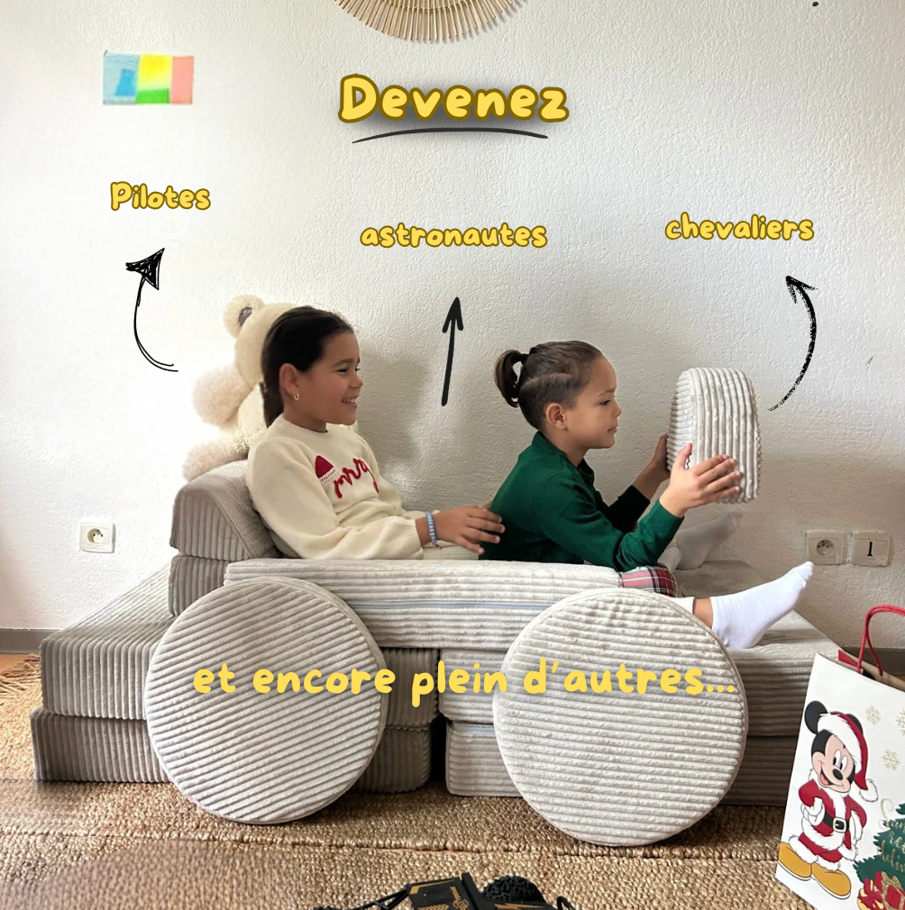 Le canapé de jeu modulable Le Monde de Léo